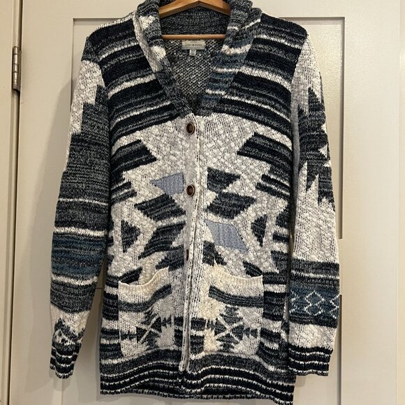 Lucky Brand Heritage Shawl Cardigan Sweater Size XS/S - Picture 6 of 11